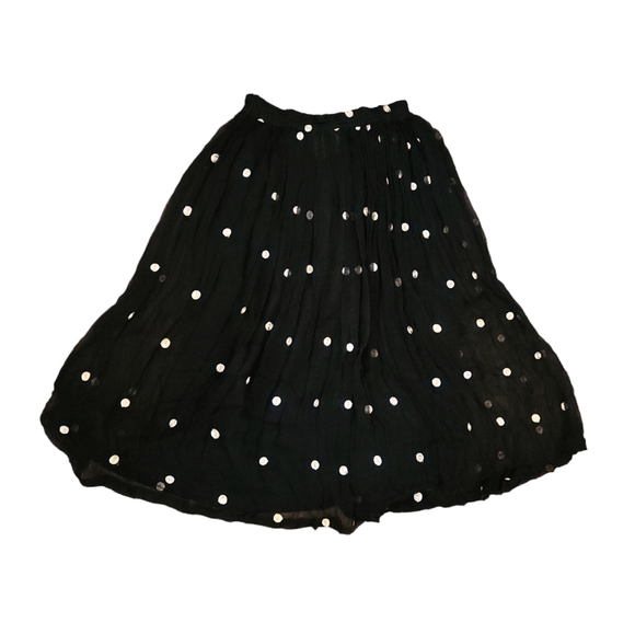 Lost and Found X Paul Ropp 100% Rayon Black and Gold Gypsy Boho style Skirt Mult - Picture 14 of 14